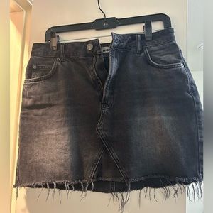 Top shop Black Denim Skirt